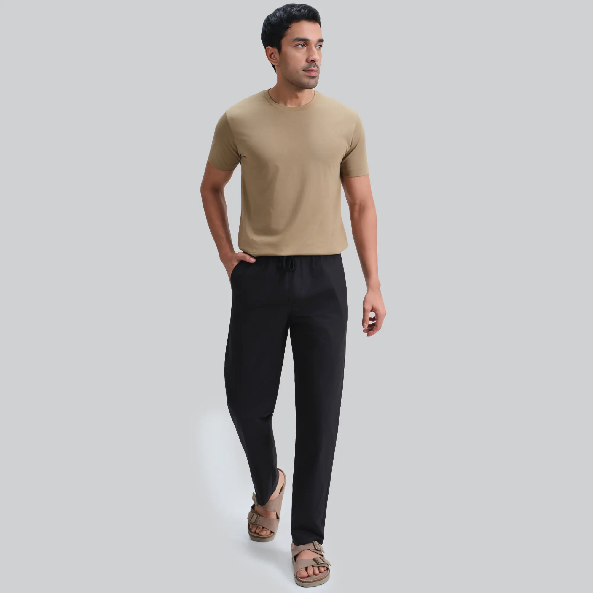 Zen Cotton Easy Pants Pitch Black - Image 3
