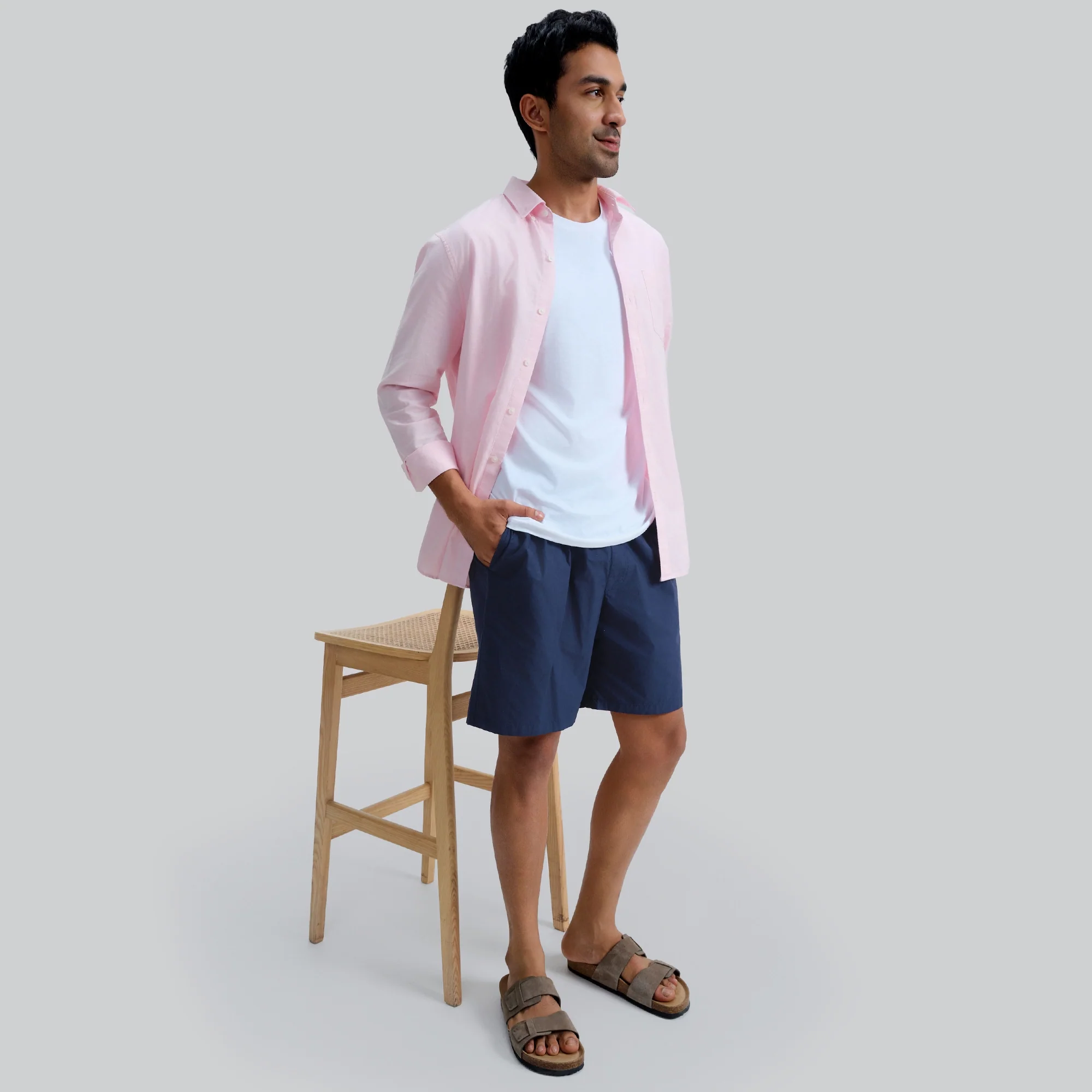 Zen Cotton Easy Shorts Midnight Blue - Image 3